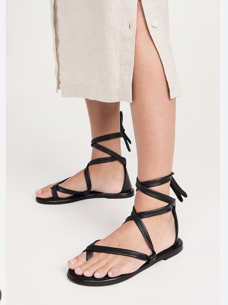 Jenni Kayne Nina Sandal In Black Size 6